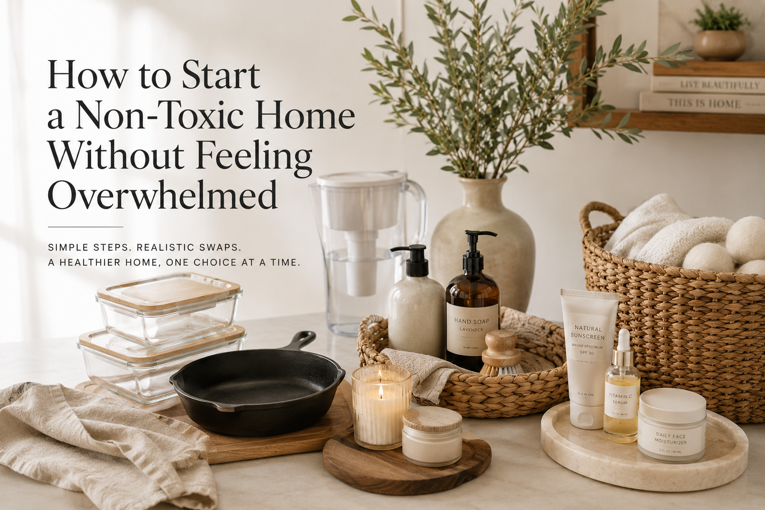 How to start a non-toxic home — room by room guide with clean living tips and product swaps